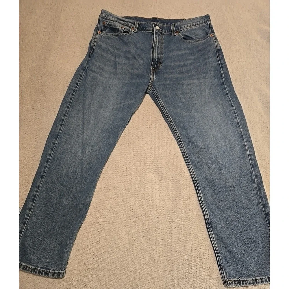 Levi's‎ 505 Jeans Mens 38x30 Blue Y2K Medium Wash Denim Straight Leg 90's